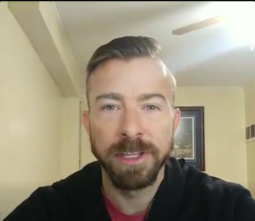 Adam Moore in a social media video