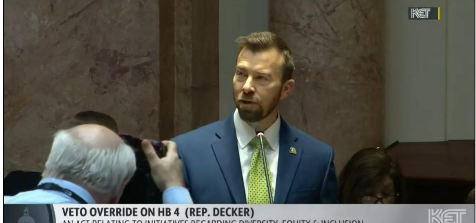 Adam Moore speaking on the Kentucky House floor